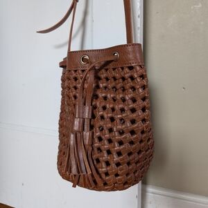 West Von Brown Leather Bria Bag